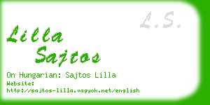 lilla sajtos business card